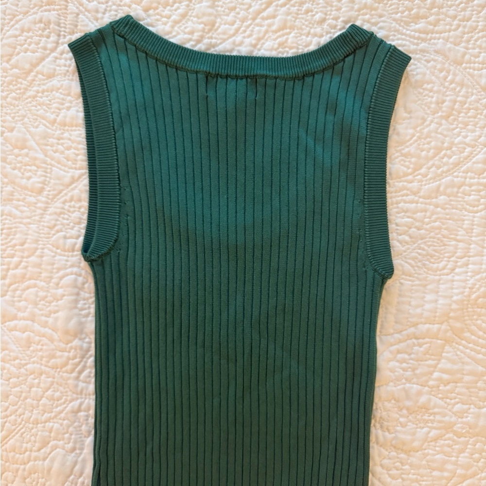 H&M Green Ribbed Dress - Picture 5 of 6